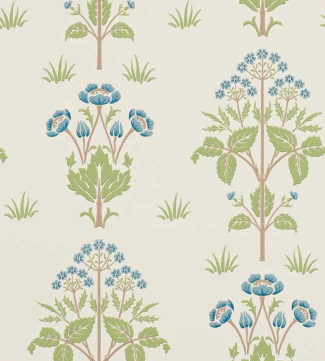 Meadow Sweet Wallpaper - Green 