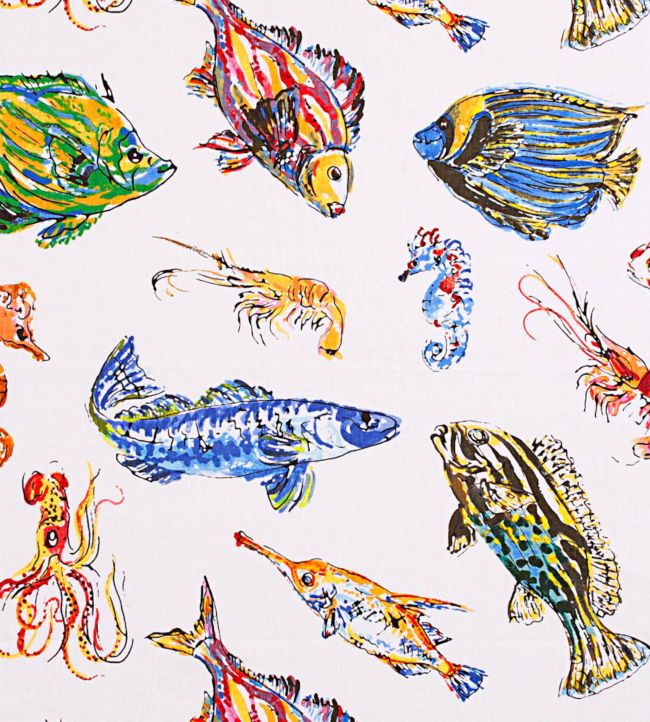 Funny Fish Fabric - Multicolor