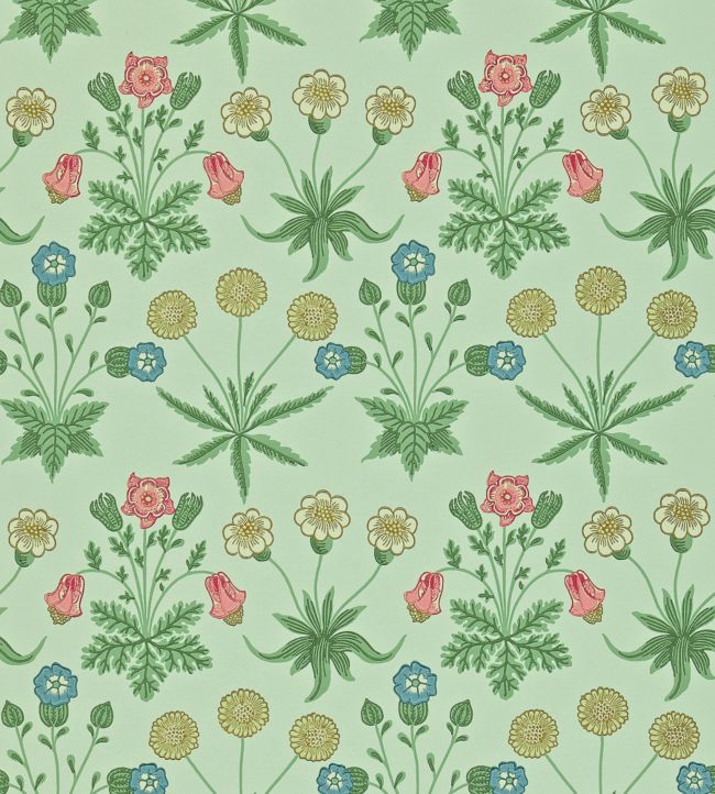 Daisy Wallpaper - Green