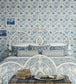 Daisy Room Wallpaper - Blue