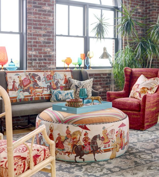 Wedding Parade Room Fabric - Pink