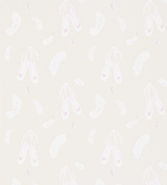 Ballet Shoes Wallpaper - Cream