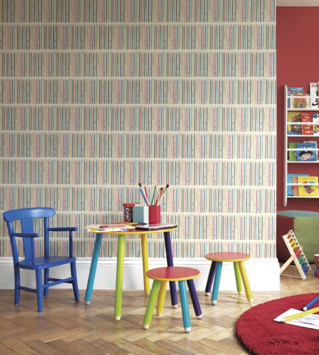 Scribbler Room Wallpaper 2 - Multicolor