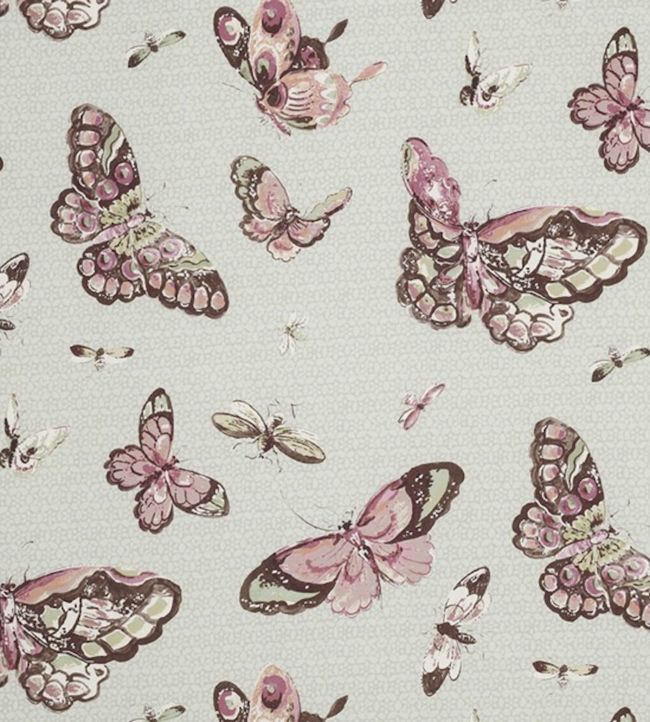 Butterfly House Fabric - Gray 