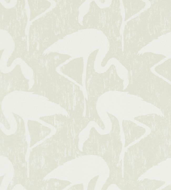 Flamingos Wallpaper - Cream 