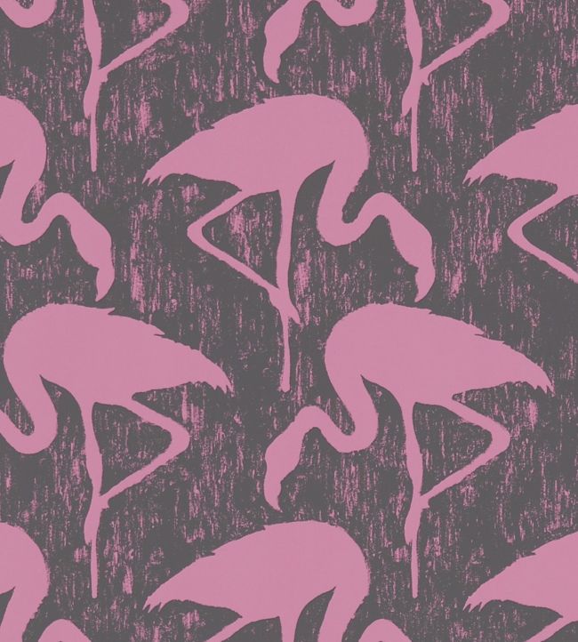 Flamingos Wallpaper - Purple