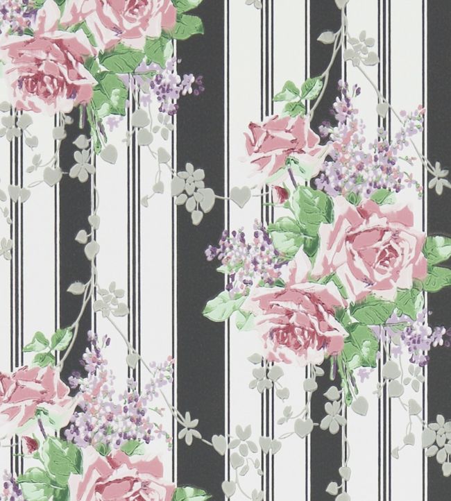 Cecile Rose Wallpaper - Pink