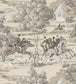 Tally Ho Wallpaper - Gray 