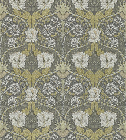 Honeysuckle & Tulip Wallpaper - Gray