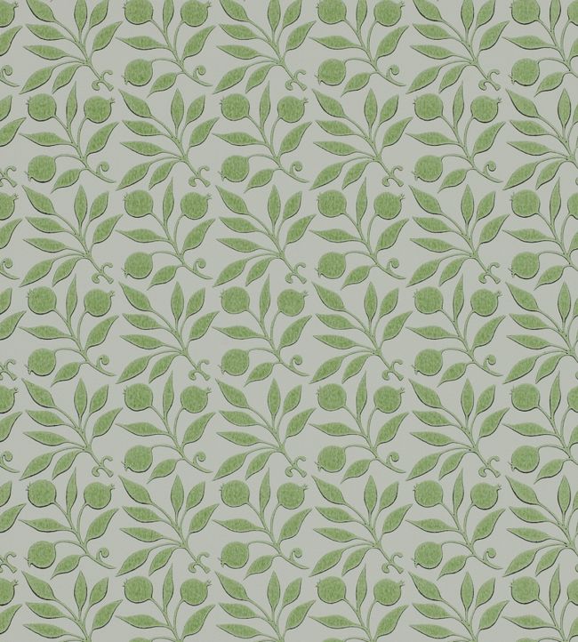 Rosehip Wallpaper - Green 