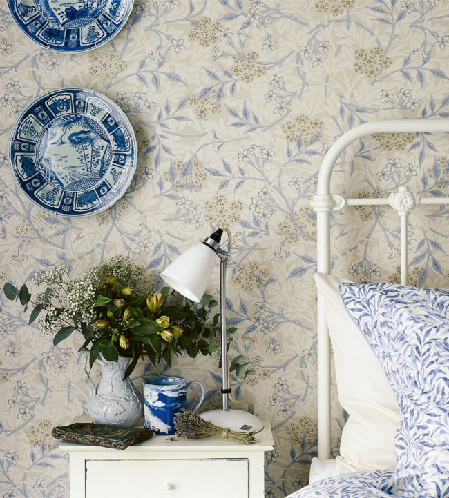 Jasmine Room Wallpaper - Blue