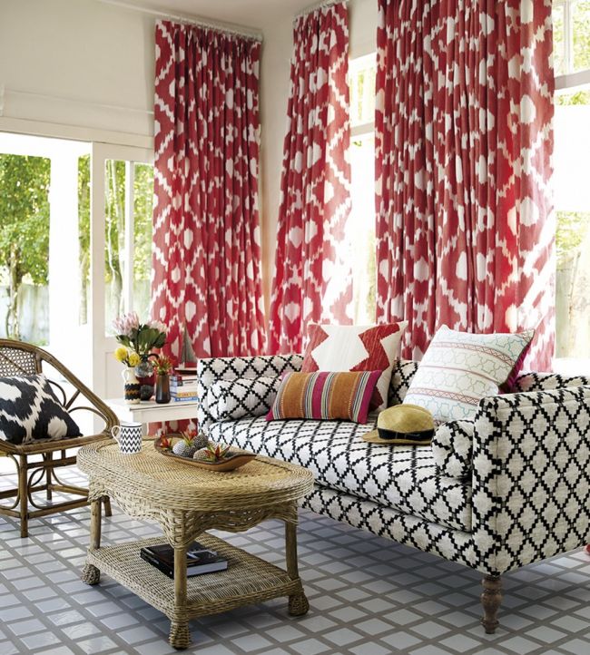 Anatolia Stripe Room Fabric - Orange