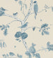 Woodland Chorus Wallpaper - Blue 