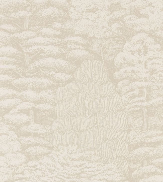 Woodland Toile Wallpaper - Cream 
