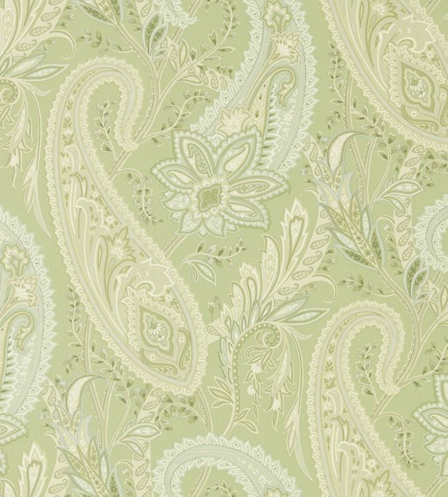 Cashmere Paisley Wallpaper - Green