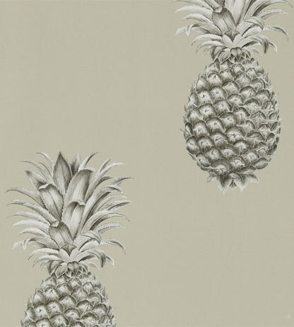 Pineapple Royale Wallpaper - Gray 
