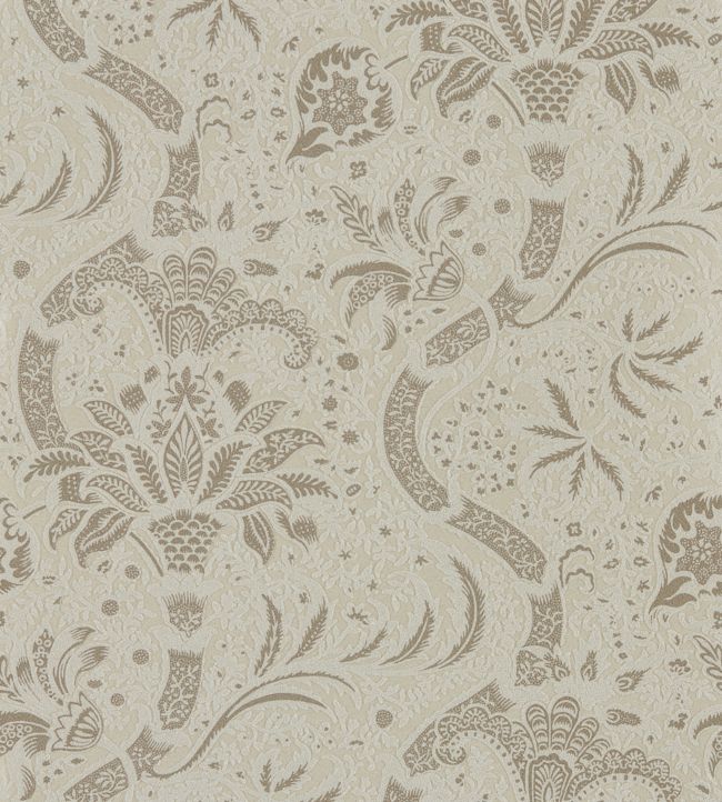 Indian Beaded Wallpaper - Gray