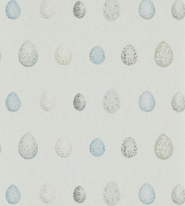 Nest Egg Wallpaper - Blue 