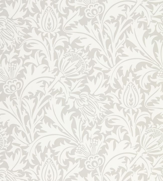 Pure Thistle Wallpaper - White