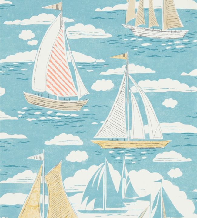 Sailor Wallpaper - Blue 