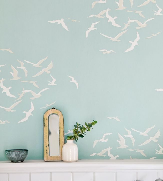 Larina Room Wallpaper - Blue