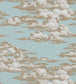 Silvi Clouds Wallpaper - Teal 