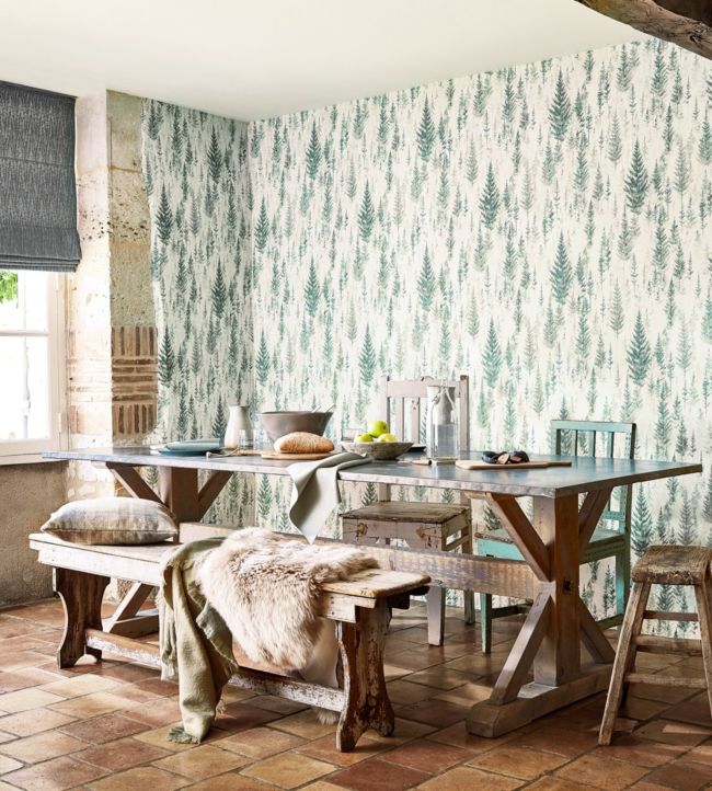 Juniper Pine Room Wallpaper - Green