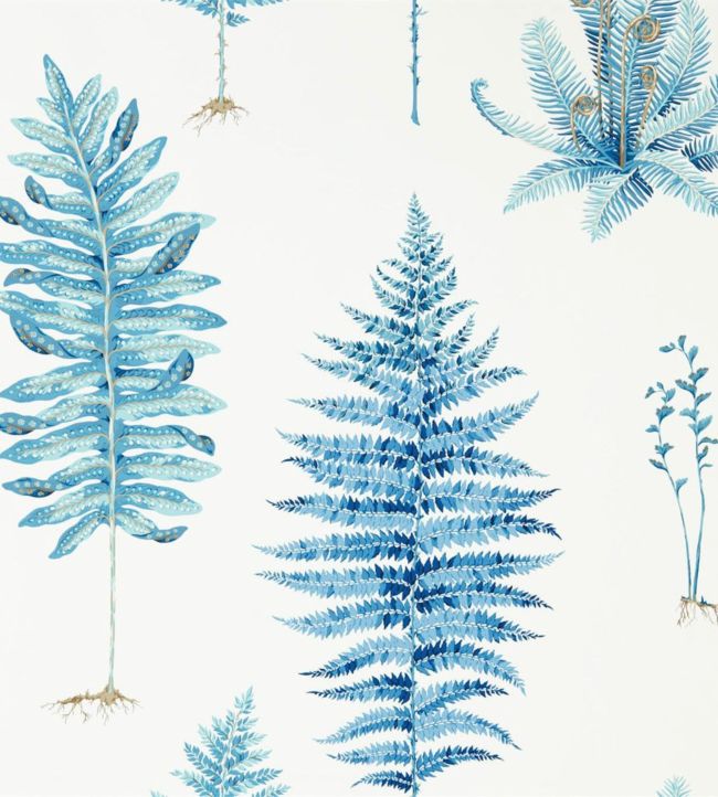 Fernery Wallpaper - Blue
