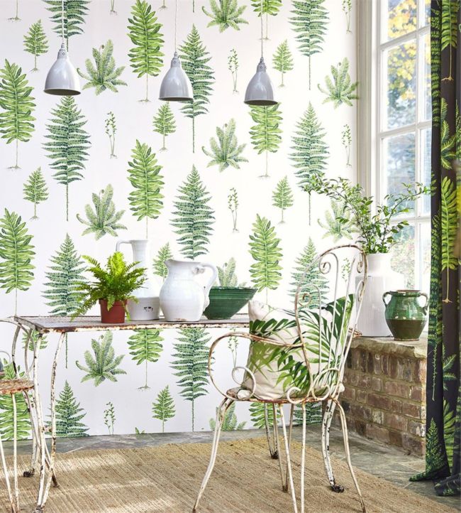 Fernery Room Wallpaper - Green