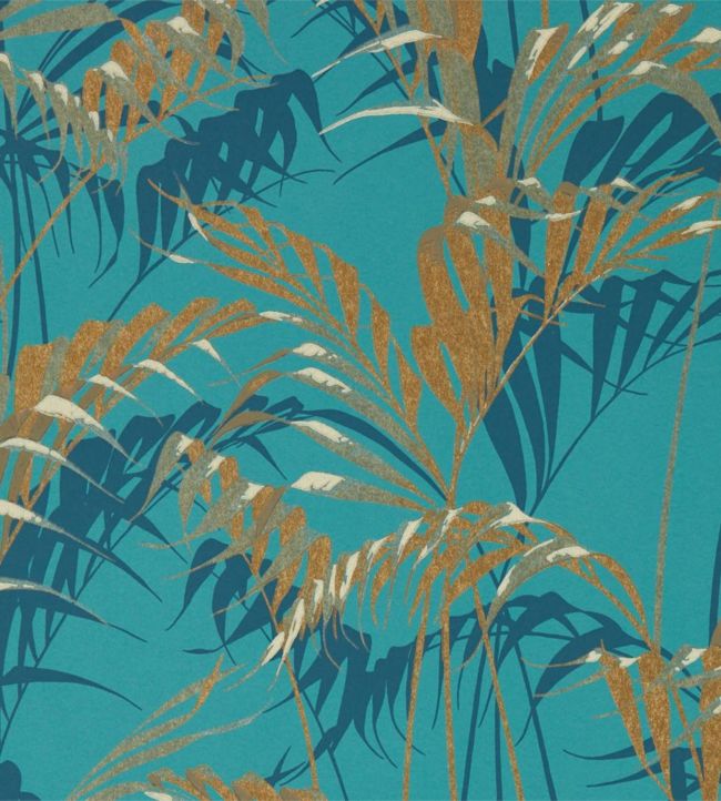 Palm House Wallpaper - Teal 