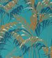Palm House Wallpaper - Teal 