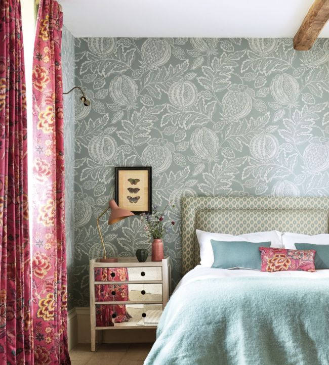 Cantaloupe Room Wallpaper - Gray