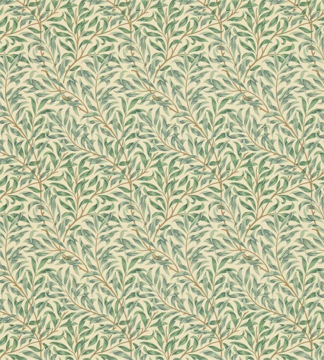 Willow Boughs Minor Wallpaper - Green