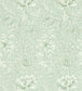 Chrysanthemum Toile Wallpaper - Green 