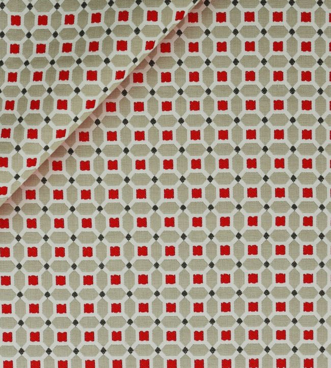 Hopscotch Fabric - Red