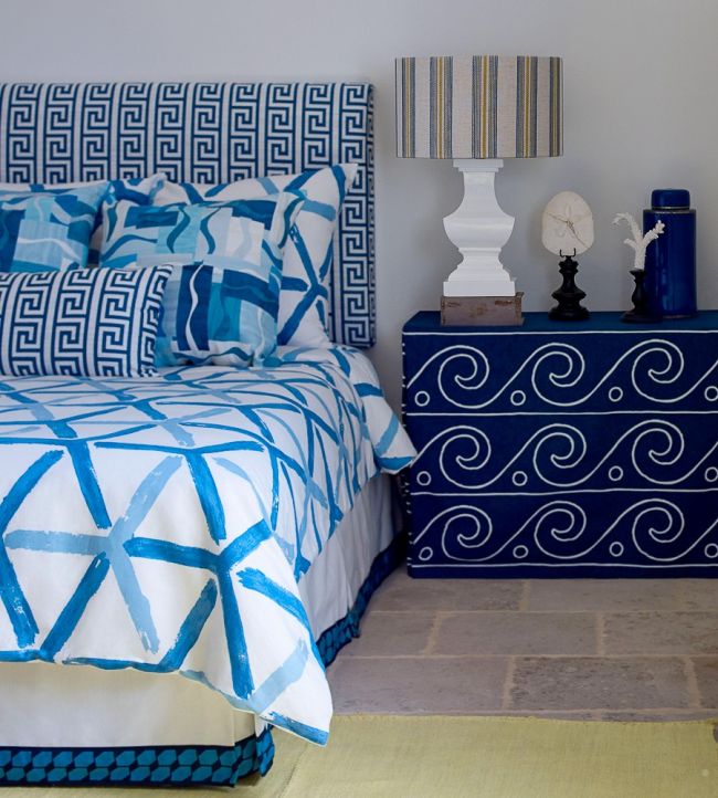 Minos Room Fabric - Blue