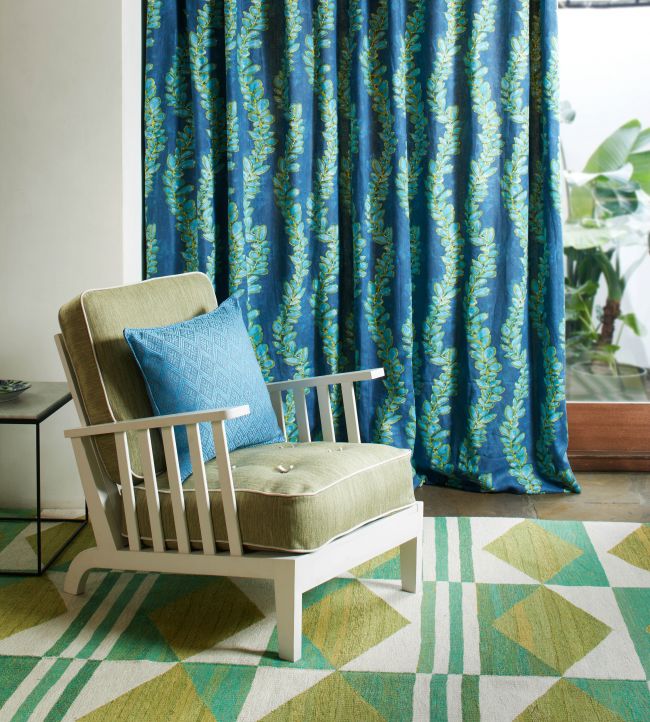 Vinery Room Fabric - Blue