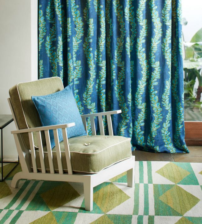 Vinery Room Fabric 2 - Blue