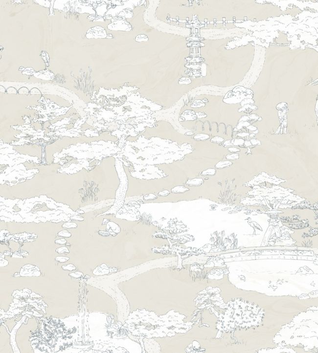 Kenrokuen Wallpaper - White