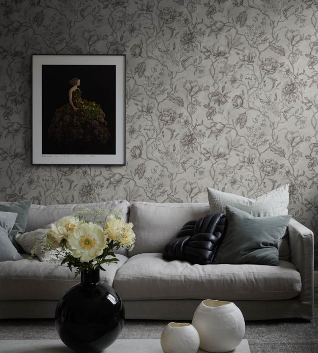 Linda Room Wallpaper - Gray