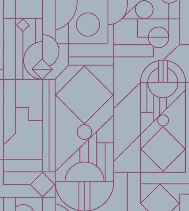 Lush Wallpaper - Teal