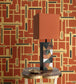 Zanzibar 4 Room Wallpaper - Red