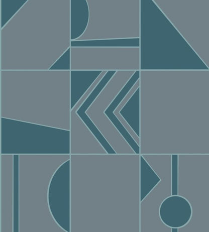 Groove Wallpaper - Teal