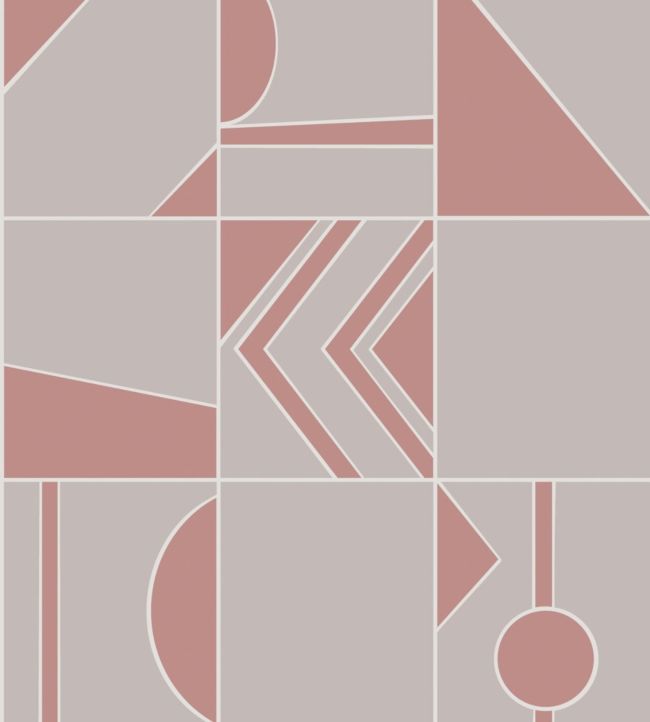 Groove Wallpaper - Pink