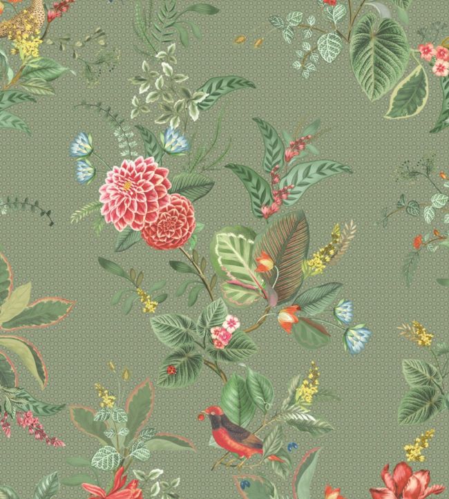 Floris Wallpaper - Green