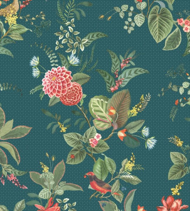 Floris Wallpaper - Teal