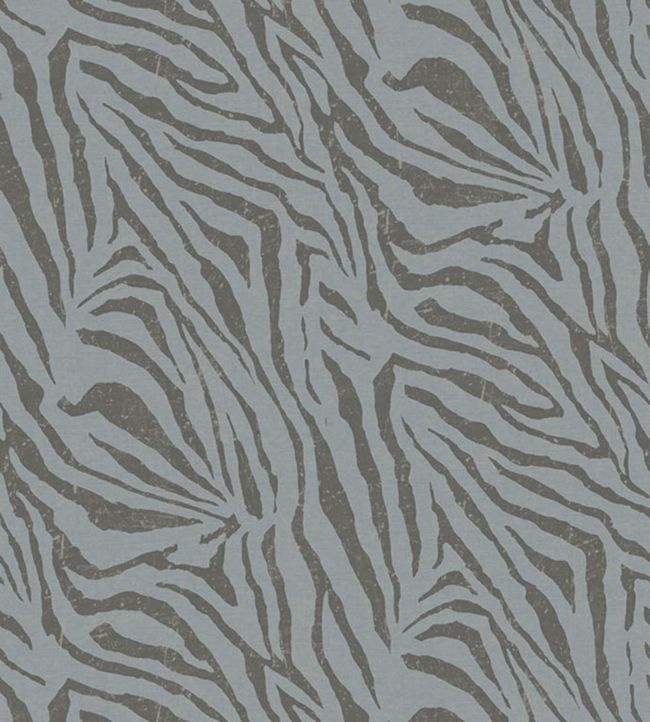 Zebra Wallpaper - Blue 