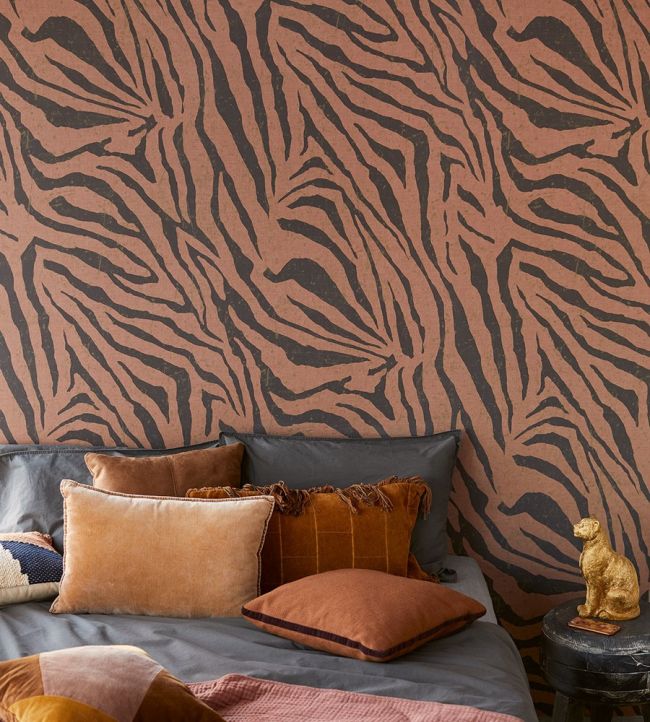 Zebra Room Wallpaper - Sand