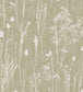 Delicate Botanicals Wallpaper - Green