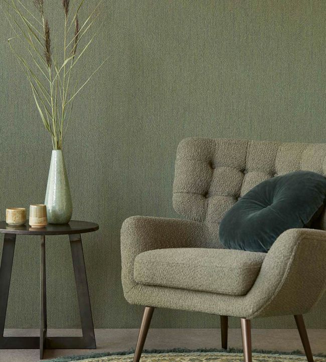 Organic Texture Room Wallpaper - Green